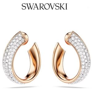 SWAROVSKI Exist Hoop Earrings | Rose Gold